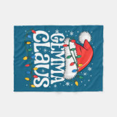 Gemma Claus Funny Xmas Christmas Grandma Holiday S フリースブランケット (正面(横))