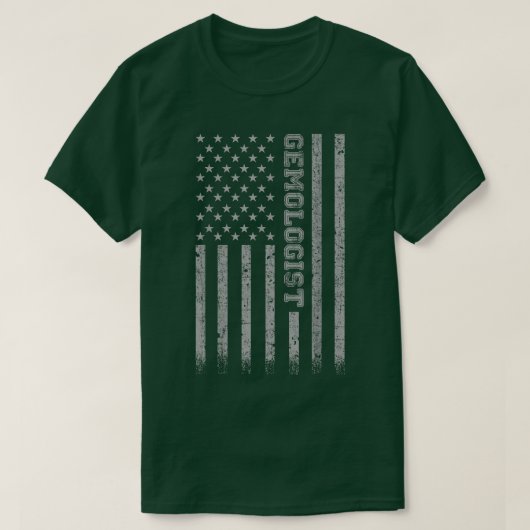 Gemologist American Flag  Tシャツ (デザイン正面)