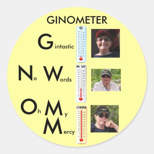 Gemometer 3, OMM, Ginometer Medium, NW, Ginny G... ラウンドシール (正面)