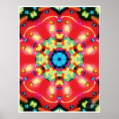 Gemsキネティックコラージュ万華鏡のように千変万化するパターンポスター ポスター (正面)