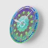 「Gems & Geodes」アクリル製壁掛け時計 ラウンド壁時計 (傾斜)