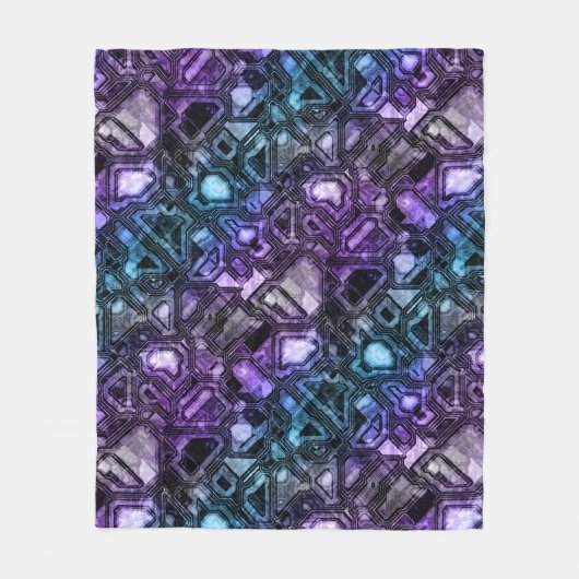 gemstone circuits - astro shadow : フリースブランケット (正面)