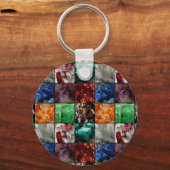 Gemstone Collage Keychain キーホルダー (正面)