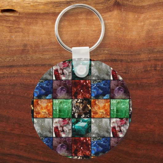Gemstone Collage Keychain キーホルダー (正面)