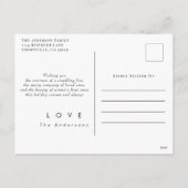 Gemstone Crystal Reindeer Christmas Postcard シーズンポストカード (裏面)