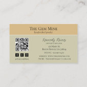 Gemstone Crystals Business Card 名刺 (裏面)