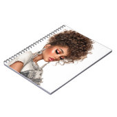 Gemstone Glow Glam Girl Spiral Photo Notebook ノートブック (左側)