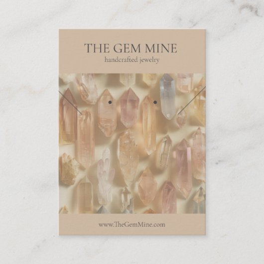 Gemstone Jewelry Display Card 名刺 (正面)