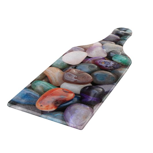 Gemstones Crystals Pebbles カッティングボード (角)