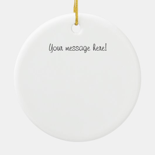 GENのクーペの黒ブラシストローク セラミックオーナメント (裏面)