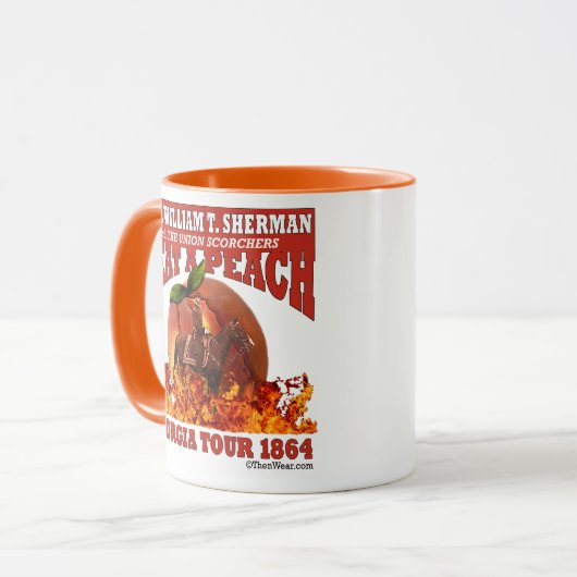 GENシャーマン「熱モモ」旅行1864のマグ マグカップ (正面左)