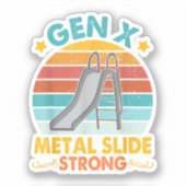 Gen おもしろい X Generation Iimm Gen X MetalスライドA シール (正面)