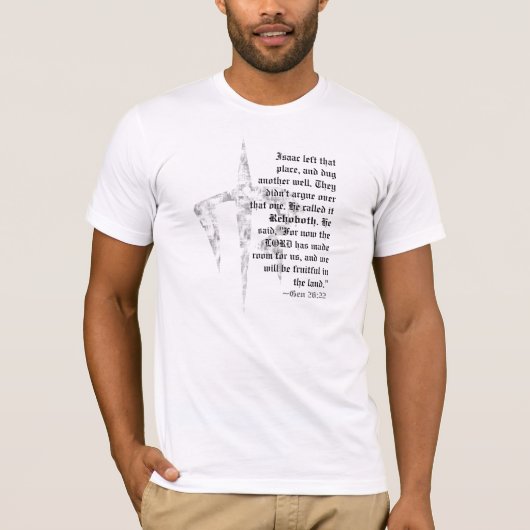 Gen 26:22 Bella Canvas Tシャツ（フィット） Tシャツ (正面)