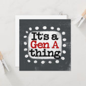 Gen A Thingグリーティングカード カード (正面/裏面インサイチュ)