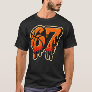 Gen Alphaスラング67バスケットボールアイスクリームドリップシックス Tシャツ