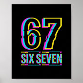 Gen Alpha Six Seven 6 7 Meme  ポスター (正面)