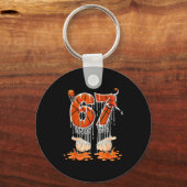 Gen Alpha Slang Kids 67 Basketball Ice Cream Drip キーホルダー (正面)