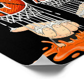 Gen Alpha Slang Kids 67 Basketball Ice Cream Drip ポスター (角)