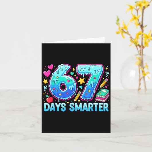 Gen Alpha Slang Kids 67 Teacher Students 67 Days S カード (黄色い花)