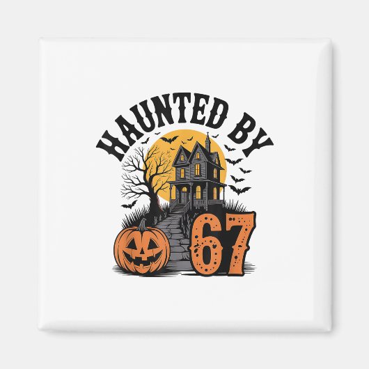 Gen Alpha Z 67 Meme Six Seven 6-7 Funny Internet J マグネット (正面)