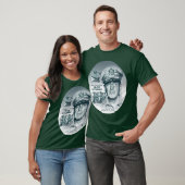 Gen. MacArthur Iは戻りました(青緑色のプリント) Tシャツ (ユニセックス)