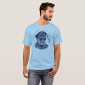Gen. MacArthur Iは戻ります(青写真) Tシャツ (正面フル)