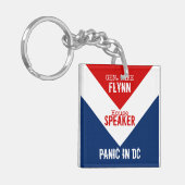 Gen Mike Flynn Speaker of the House Panic in DC キーホルダー (正面左)