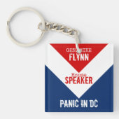 Gen Mike Flynn Speaker of the House Panic in DC キーホルダー (正面)