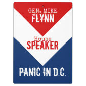 Gen Mike Flynn Speaker of the House Panic in DC クリップボード (裏面)