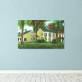 Gen Philip Schuyler's Mansionの外観ビュー キャンバスプリント (インサイチュ (ウッドフロア))