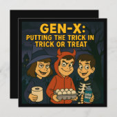Gen-Xキッズ：いたずら師 招待状 (正面/裏面)