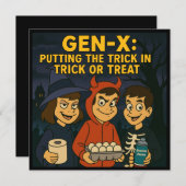 Gen-Xキッズ:いたずら師 招待状 (正面/裏面)