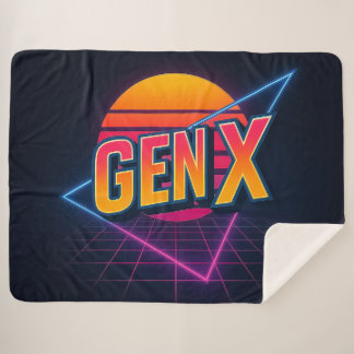 Gen Xレトロ80s シェルパブランケット