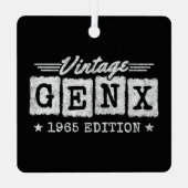 Gen X世代Gen Xer 1965生まれ Gen X誕生日 メタルオーナメント (裏面)