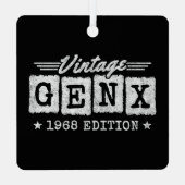 Gen X世代Gen Xer 1968生まれ Gen X誕生日 メタルオーナメント (裏面)