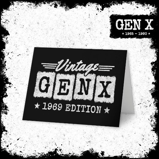 Gen X世代Gen Xer 1969生まれ Gen X誕生日 カード