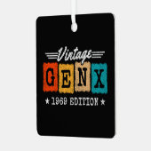 Gen X世代Gen Xer 1969生まれ Gen X誕生日 メタルオーナメント (正面左)