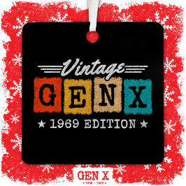 Gen X世代Gen Xer 1969生まれ Gen X誕生日 メタルオーナメント