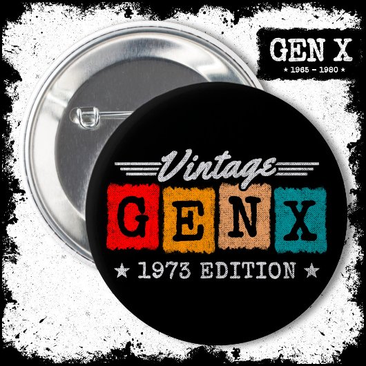 Gen X世代Gen Xer 1973生まれ Gen X誕生日 缶バッジ
