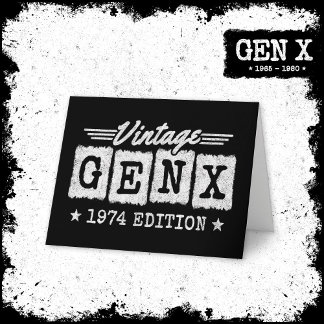 Gen X世代Gen Xer 1974生まれ Gen X誕生日 カード