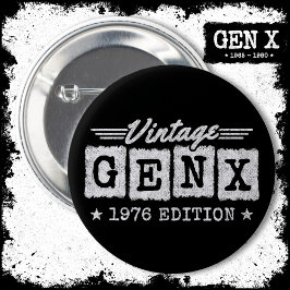 Gen X世代Gen Xer 1976生まれ Gen X誕生日 缶バッジ
