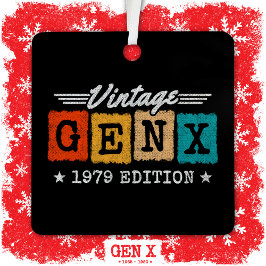 Gen X世代Gen Xer 1979生まれ Gen X誕生日 メタルオーナメント