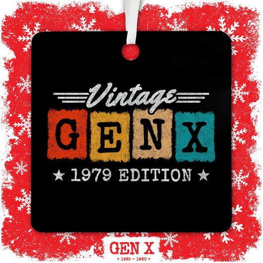 Gen X世代Gen Xer 1979生まれ Gen X誕生日 メタルオーナメント