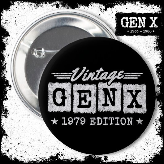Gen X世代Gen Xer 1979生まれ Gen X誕生日 缶バッジ