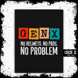 Gen X世代X問題なしGen Xer世代おもしろいX カード