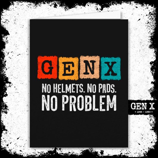 Gen X世代X問題なしGen Xer世代おもしろいX カード