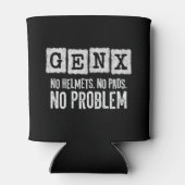 Gen X世代X問題なしGen Xer世代おもしろいX 缶クーラー (裏面)