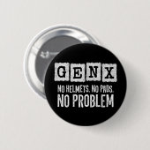 Gen X世代X問題なしGen Xer世代おもしろいX 缶バッジ (正面&裏面)