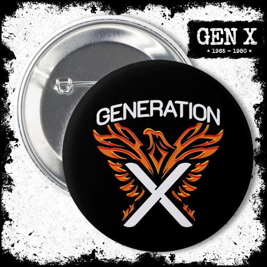 Gen X世代Xerフェニックス鳥世代X 缶バッジ