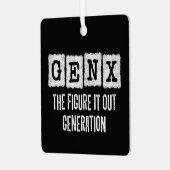 Gen X姿It Out Generation X Gen Xer おもしろい メタルオーナメント (正面左)